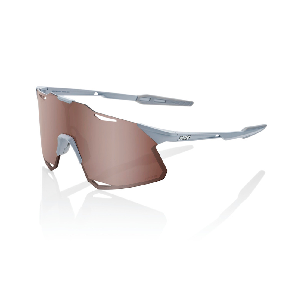 Спортивные очки 100% Hypercraft / Matte Stone Grey / HiPER Crimson Silver Mirror Lens