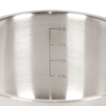 Кастрюля нерж, 2.8 л, с крыш, Daniks, Профессионал, SD-A92-18, индукц