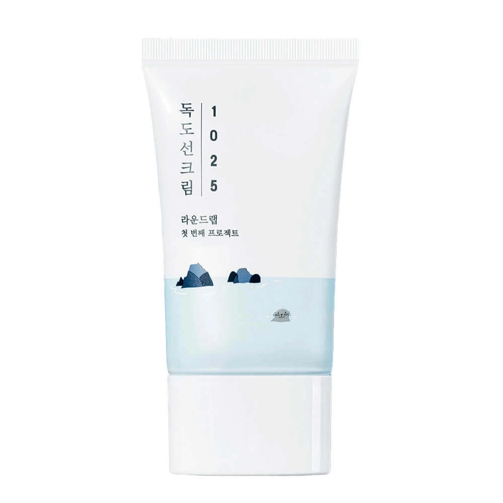ROUND LAB 1025 Dokdo Sunscreen СПФ крем для проблемной кожи с морской водой