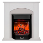 Каминокомплект Real Flame Hanna WT с очагом Majestic Lux Black RC