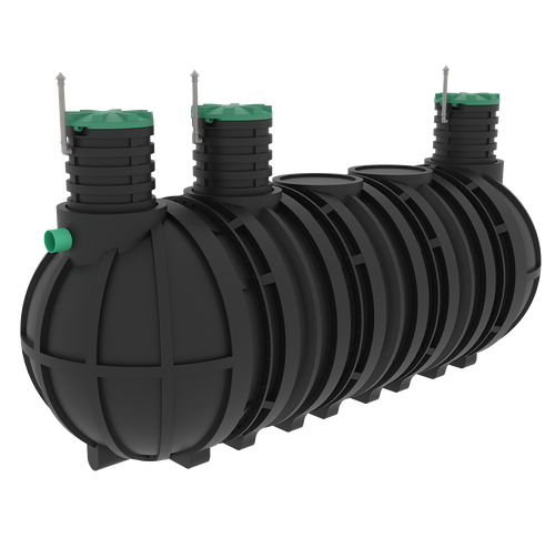 Ливневое очистное сооружение Мультпласт Модуль ЛОС 25(6770x2400x2400см;1385кг;) - арт.561661