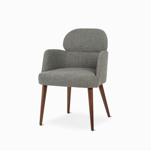 Обеденный стул Noma с подлокотниками серый