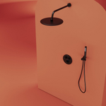 Душевой комплект Sancos Link встраиваемый, c термостатическим смесителем, цвет черный матовый