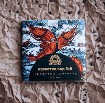 Шоколад крафтовый 65% с креветкой олд бэй, 50 г