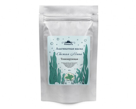 Альгинатная маска Свежая Мята, 40 г (2,52 б)