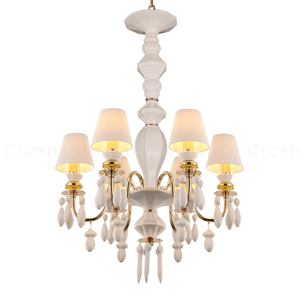 Люстра Cloyd LOTTIE-C C6 / Ø56 см- белая керамика (арт.11218)