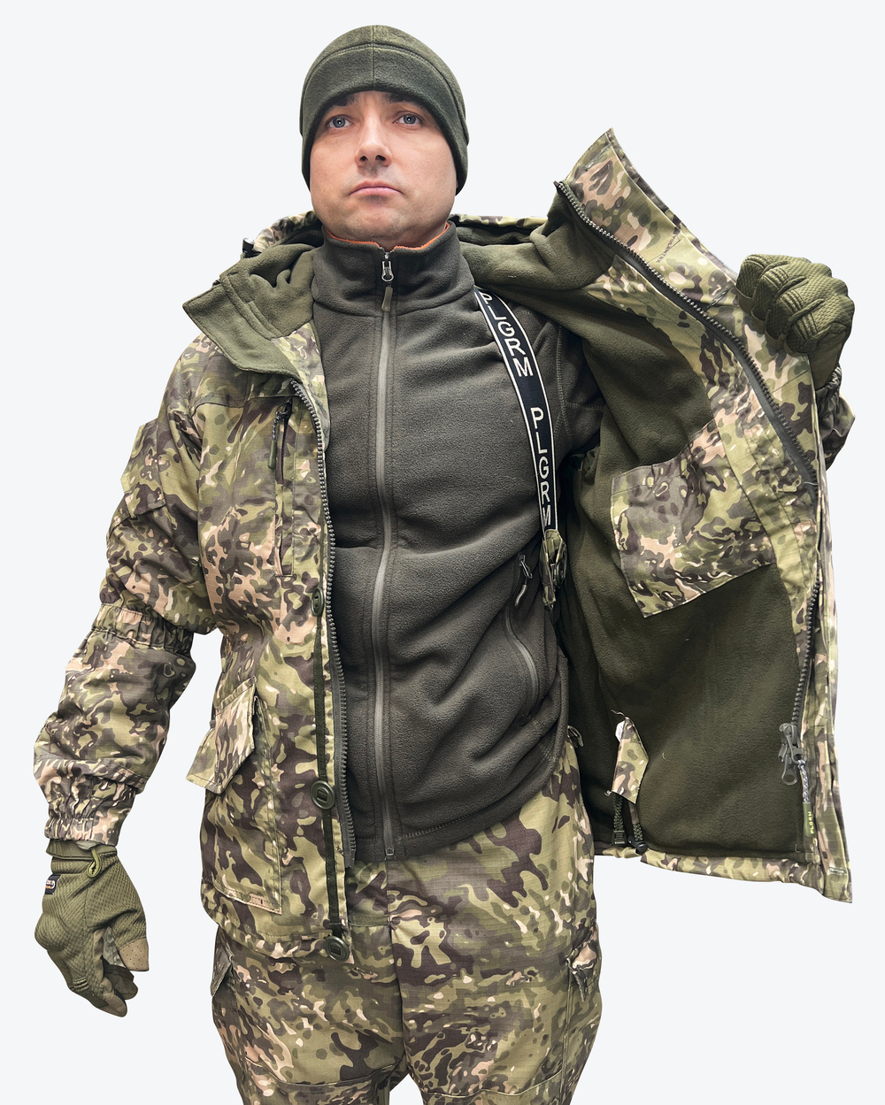 Костюм Горка 5 демисезонный "Лео" с флисом, Пилигрим