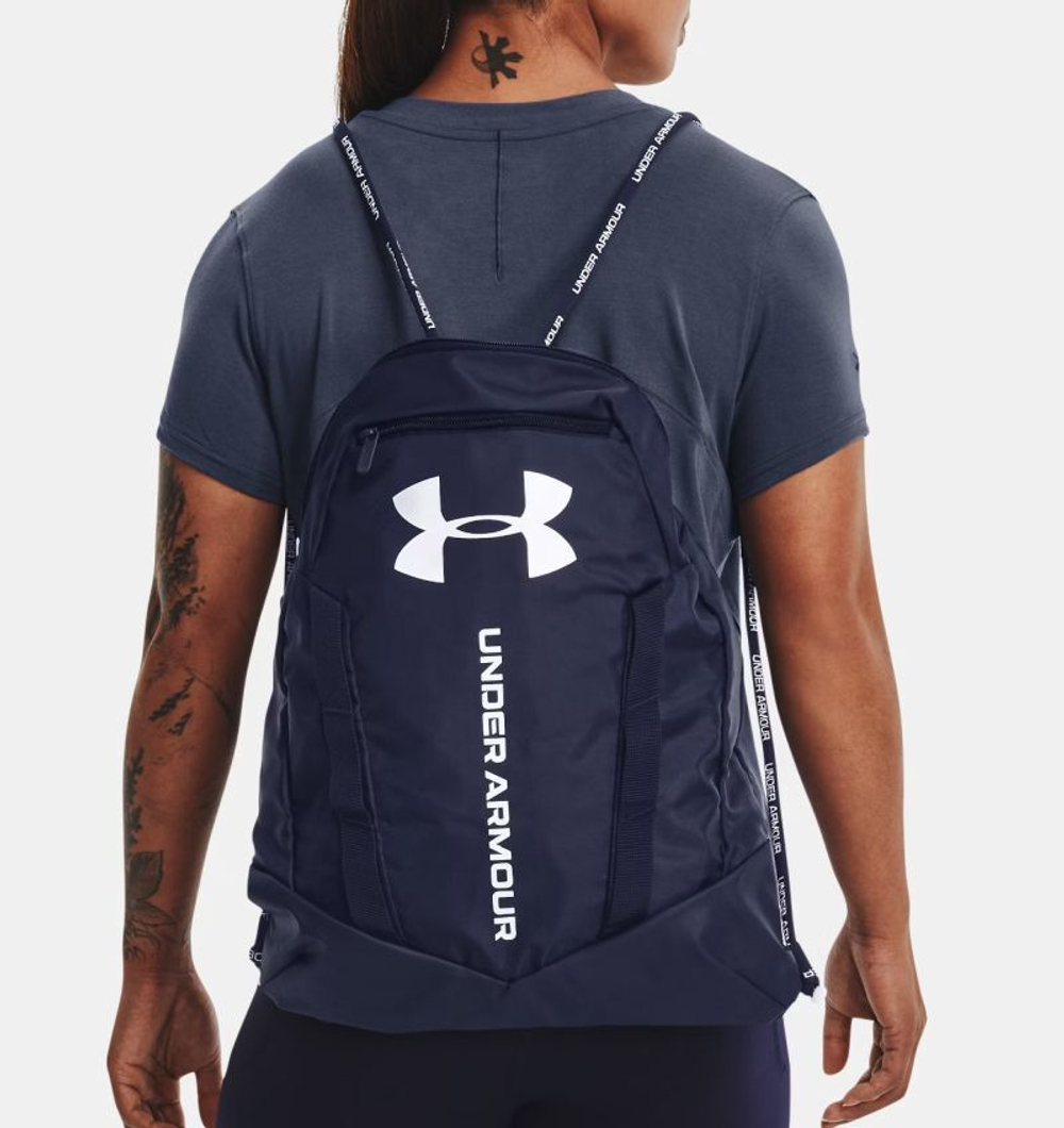 Теннисный рюкзак Under Armour Undeniable Sackpack - black/metalic silver