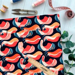 Ткань премиум шифон призрачные перекаты облаков