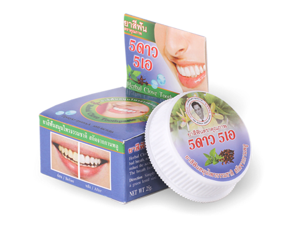 Тайская зубная паста синяя 5Star