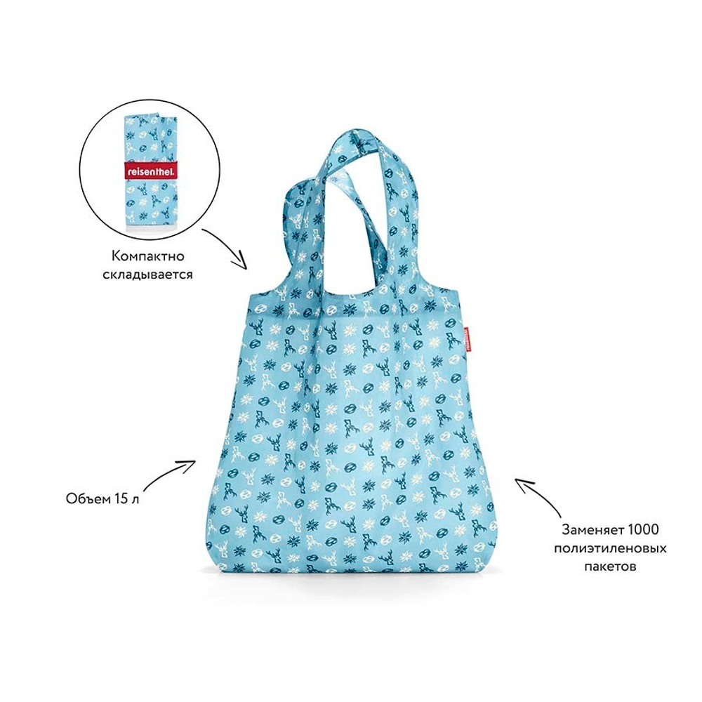 Сумка складная mini maxi shopper bavaria denim