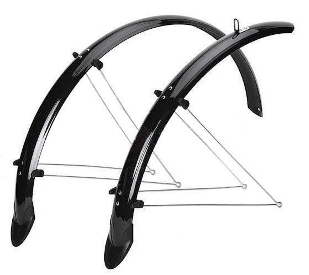 Крылья комплект 26/28' Polisport Towny Msk (8628100001, 26"/51 мм., черный)