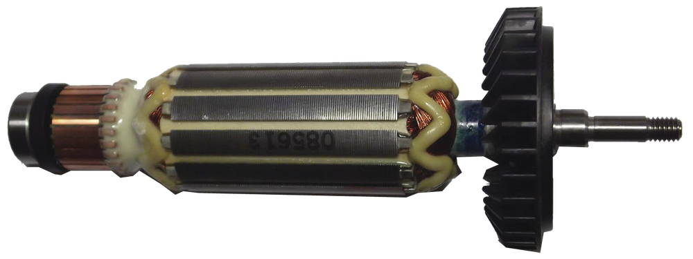 Якорь мшу Makita 9556NB, 9557NB (резьба, D:6/9/32/21.7/7-мм, L:165-мм, а: 515613-9) [AEZ]