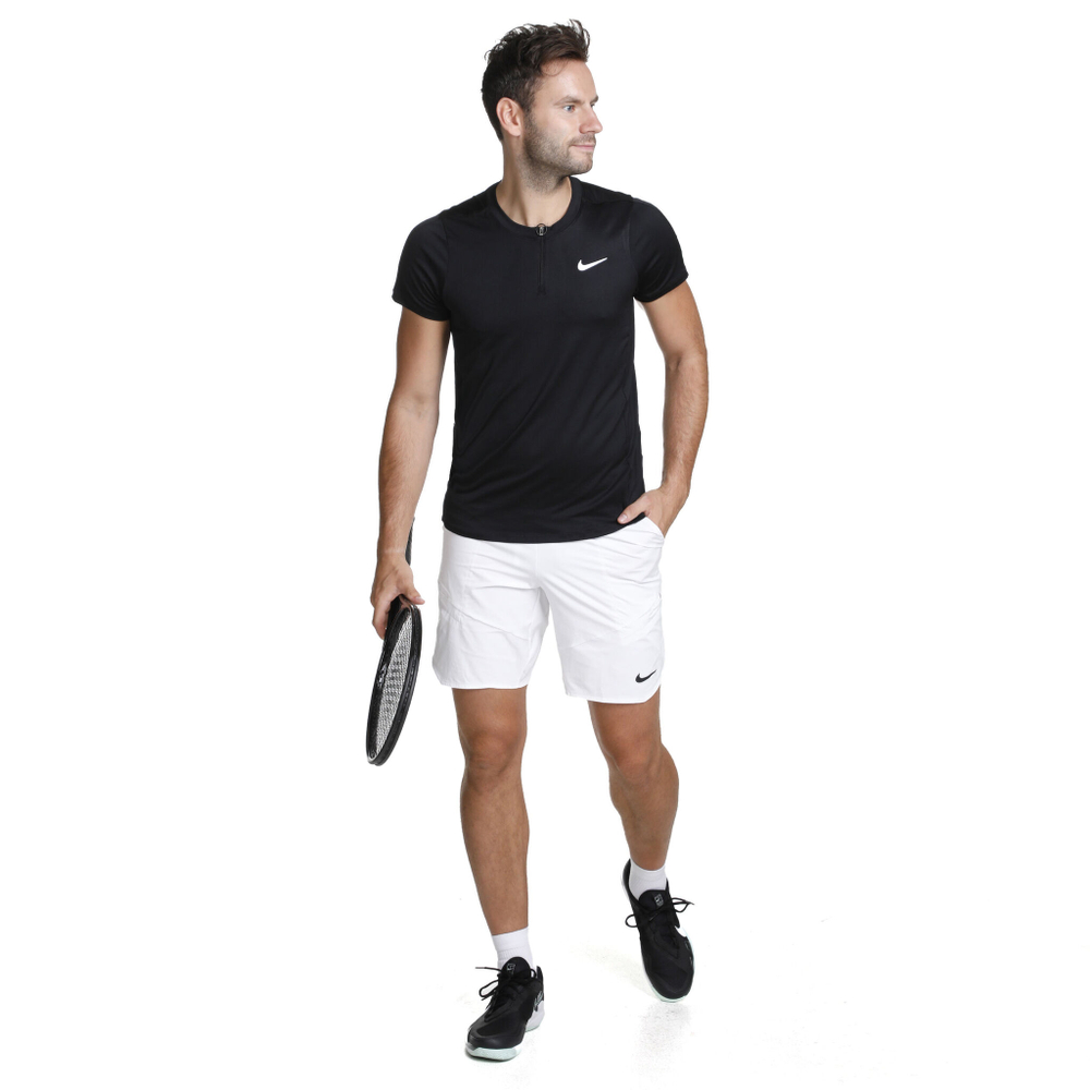 Мужское теннисное поло Nike Dri-Fit Advantage Polo Men - Black