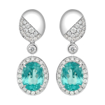 Серьги с Турмалином Параиба и Бриллиантами, E0146-0/1