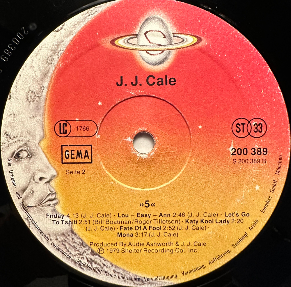 J.J. Cale - 5 (Германия 1979г.)
