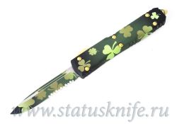 Нож Microtech Ultratech 121-2SPDS Green Lucky Cloverфотография - 1