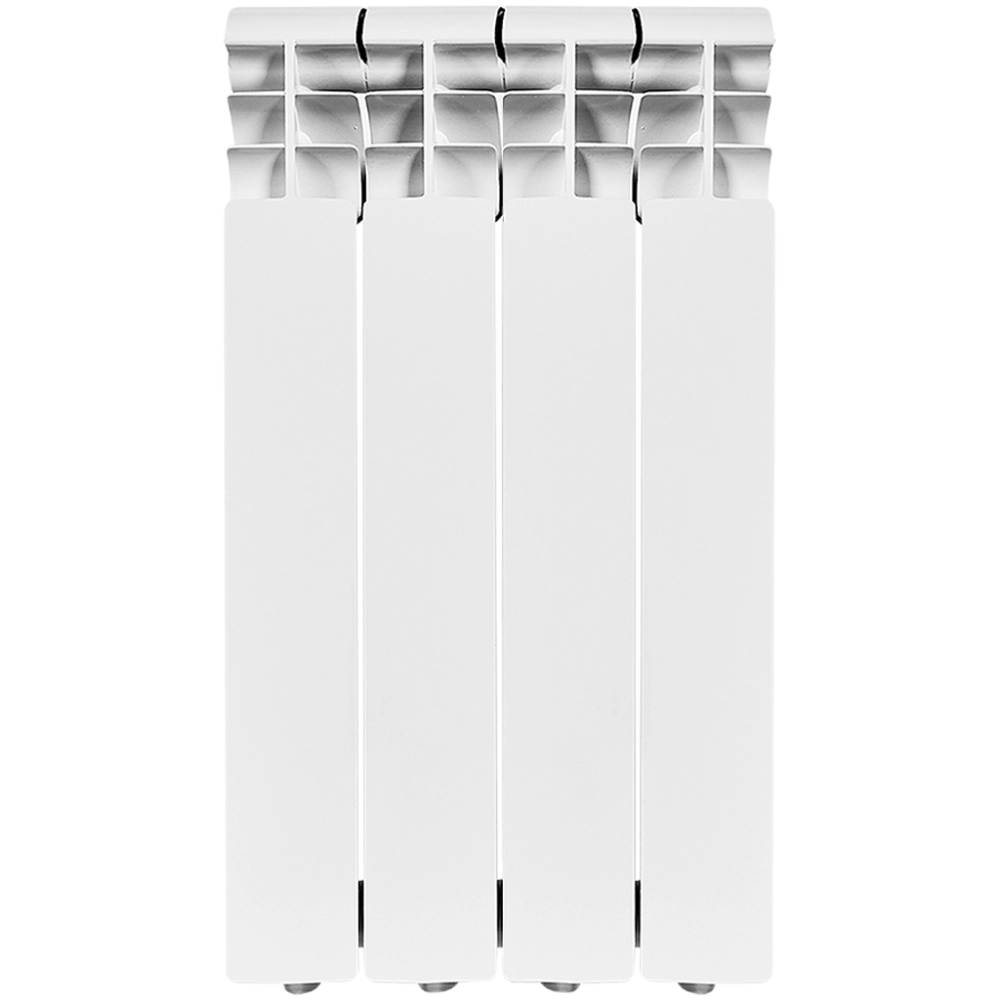 Радиатор биметаллический ROMMER Profi Bm 500 - 4 секции (подключение боковое, цвет белый)