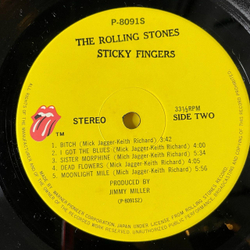 Винтажная виниловая пластинка LP The Rolling Stones Sticky Fingers (Japan 1971) (No Obi) Brown Sugar