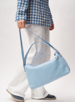 Кожаная сумка Azaro 30712 голубой