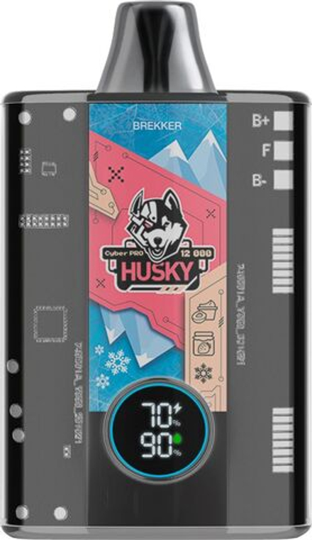 Husky Cyber Pro Brekker - клубничный джем-персиковый йогурт-лёд 12000 затяжек 20мг (2%)