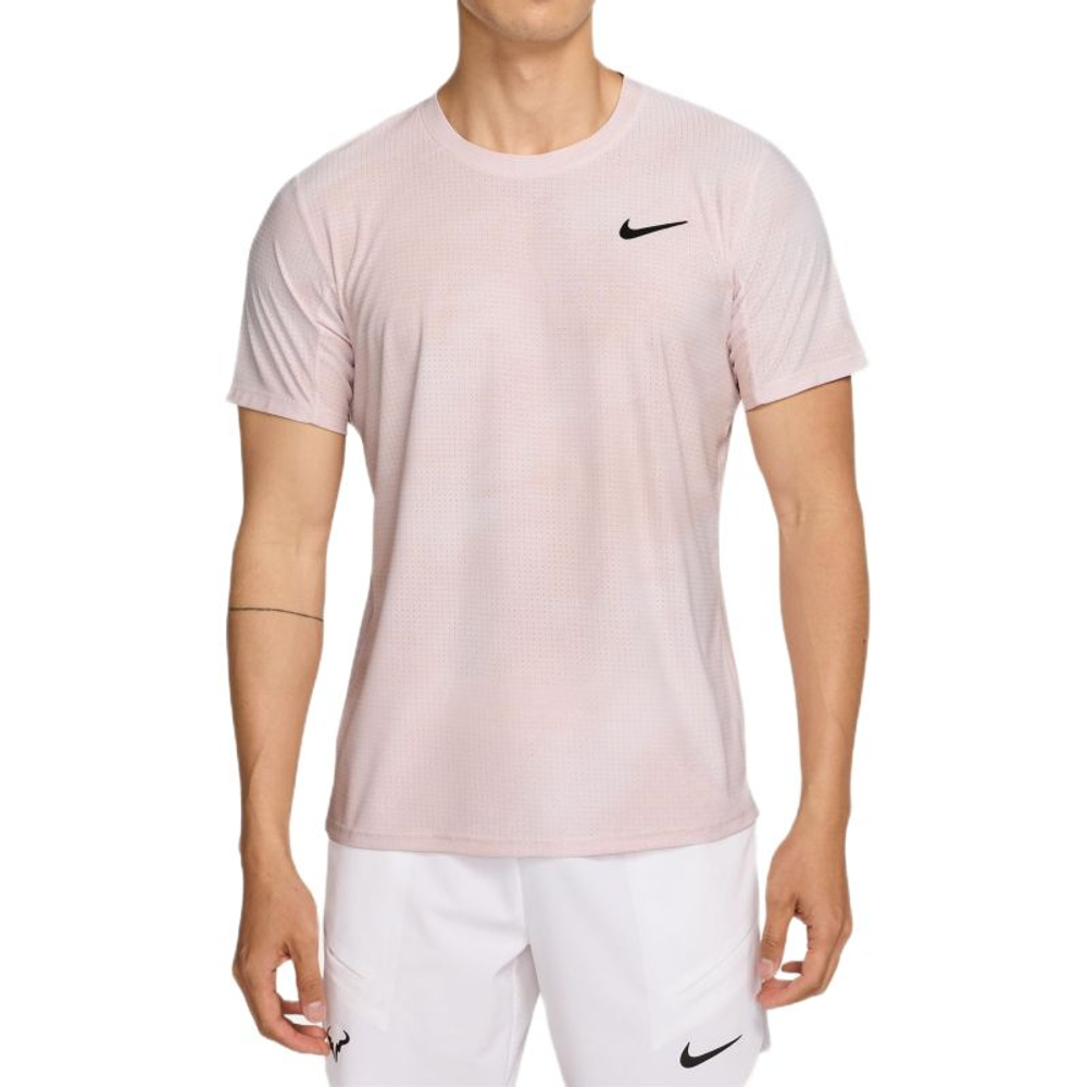 Теннисная футболка Nike Court Paris Slam Advantage Dri-Fit Tennis - pearl pink/silt red/black