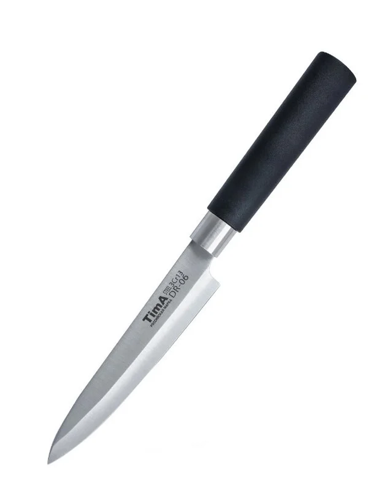 Нож универсальный TimA Dragon, 12.7 см, серебристый/черный, DR-06