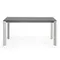 Стол Atta 160 (220) x90 серый керамический