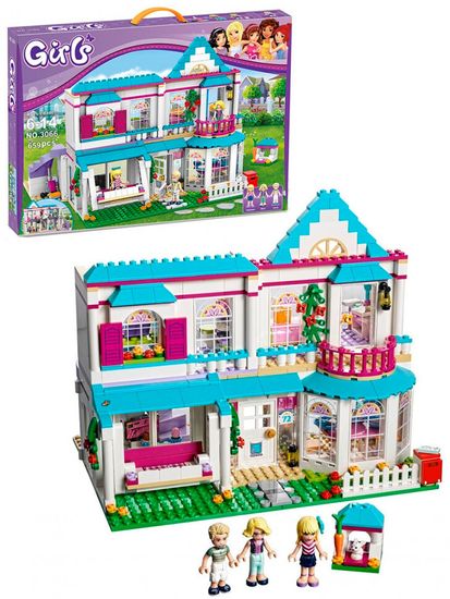 Конструктор Girls " Дом Стефани ", 659 дет.