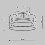 Потолочный светильник Maytoni MOD348CL-L18BBS3K