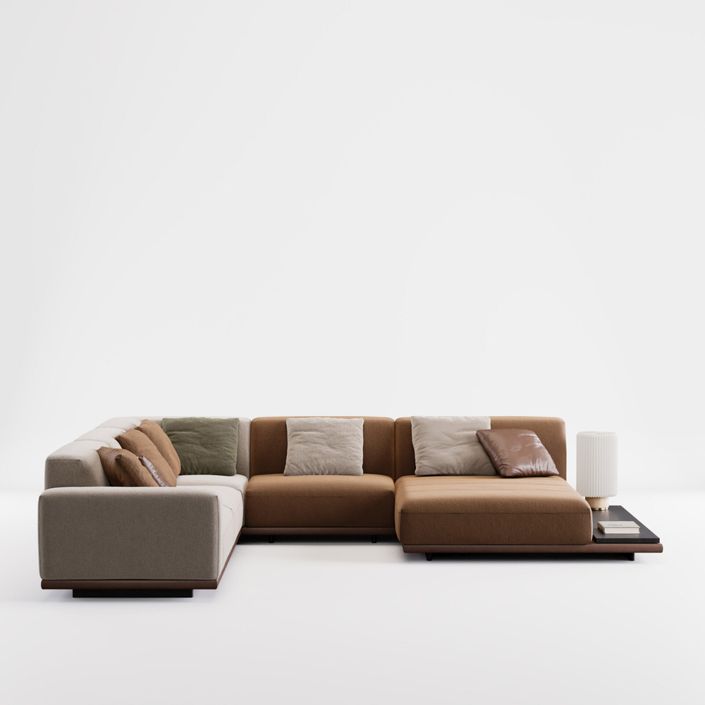 3-х местный нераскладной угловой диван KYOTO KO-16