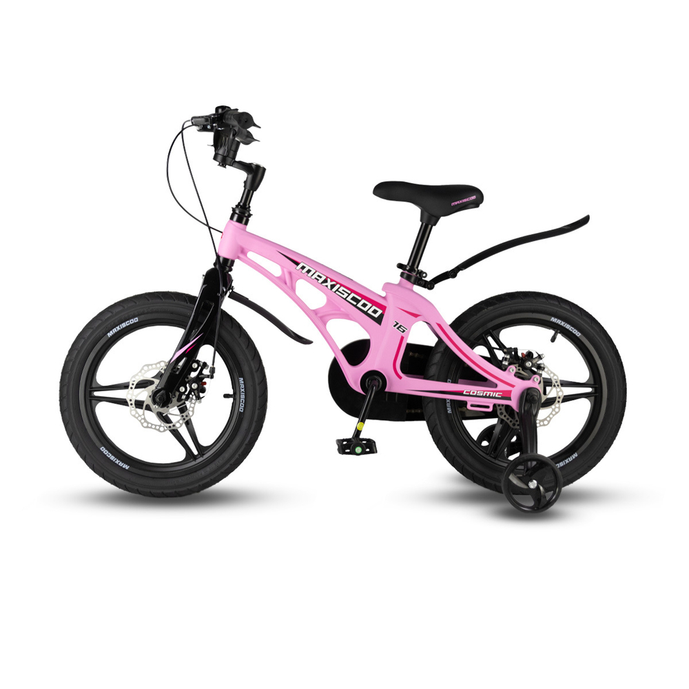 Велосипед 16 Maxiscoo COSMIC Deluxe, Розовый Матовый (2024)
