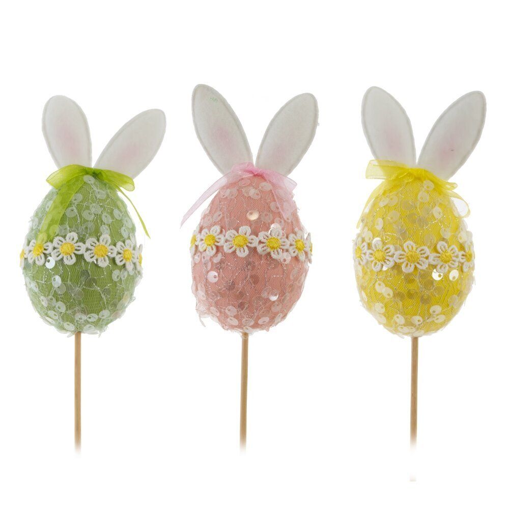 GAEM Изделие декоративное (вставка) "Яйцо" (блок 12шт) (6*6*11), L6 W6 H35 см, 3в.