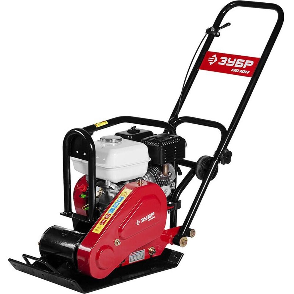 Виброплита бензиновая ЗУБР ЗВПБ-10 ГХ - [65 кг / 10 кН / Honda GX160]