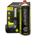 Газовая горелка ARMERO + газовый баллон цанговый 250гр   A710/121