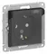 Розетка 1-м СП AtlasDesign Aqua 16А IP44 с заземл. защ. шторки с прозр. крышкой механизм карбон SE ATN441046