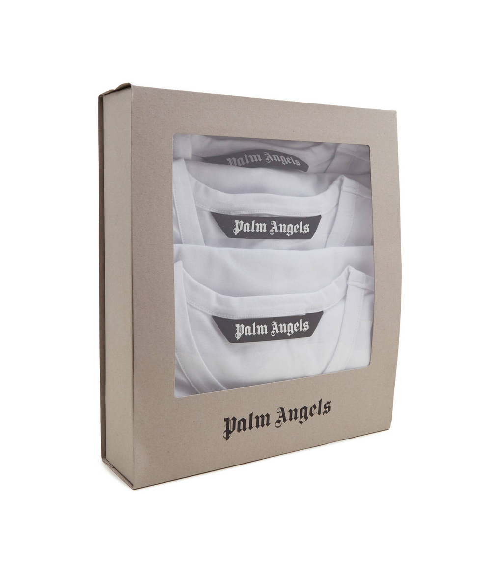 Футболка 3шт. Palm Angels - белый(PMUG003C 99FAB001)