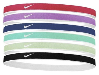 Резинка на голову Nike Tipped Swoosh Sport Headbands 6P - разноцветный