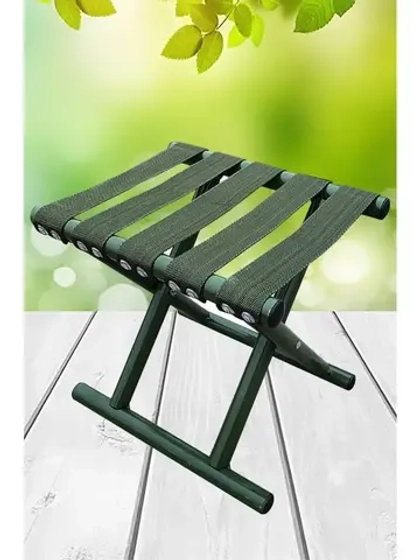 Стул походный складной 23х22х26см стальной,лента