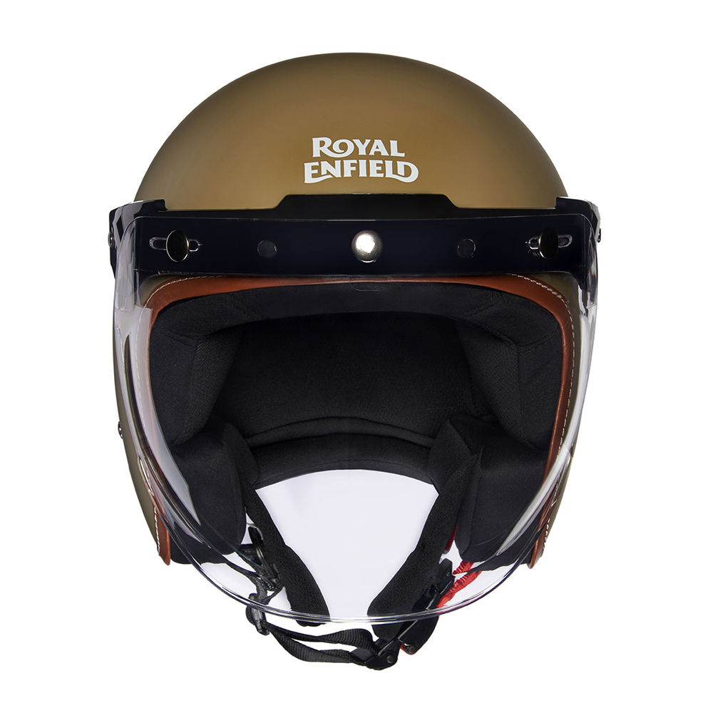 Шлем открытый Royal Enfield, цвет - коричневый, размер - L (600 мм), арт. RRGHEJ000047 (HEAW17029DESERT STORM)