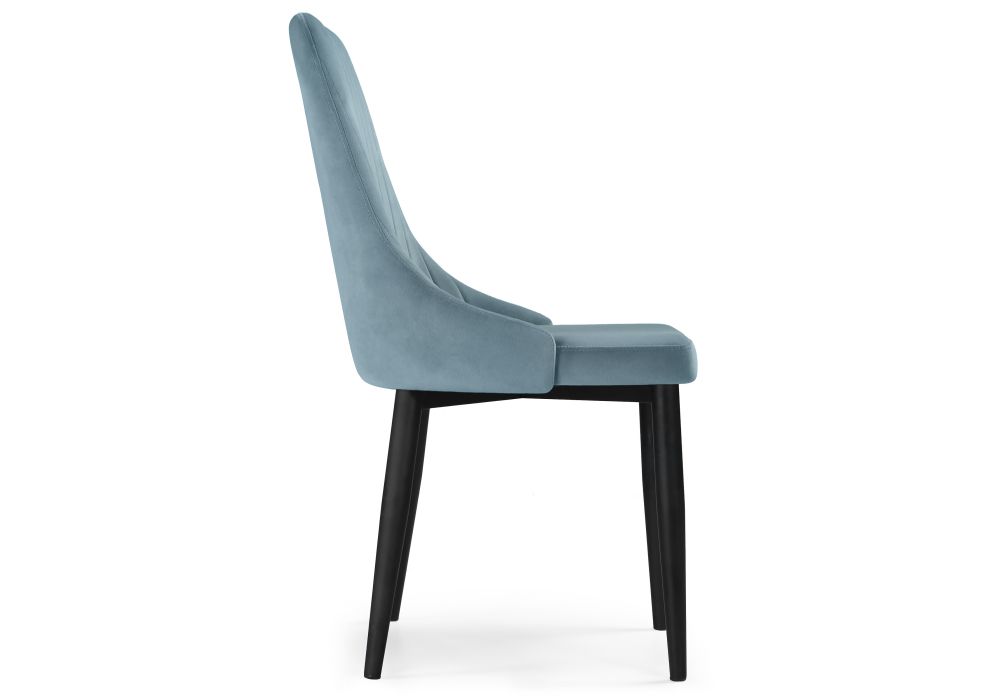 Стул на металлокаркасе Kora light blue / black