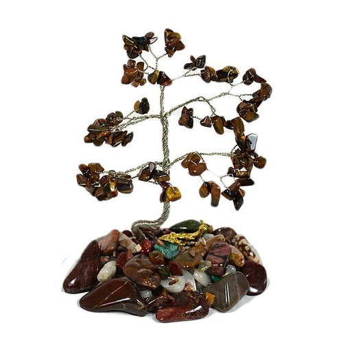 Дерево счастья с тигровым глазом макси 120*120*115 мм., 400 гр.