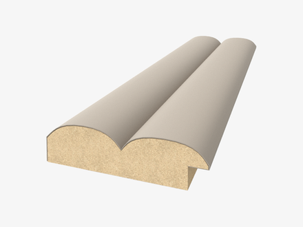 Профиль Старт-финиш МДФ Wave Sandgrau, 2700*55*16