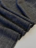 Шерсть с вискозой, п/э и эластаном серая в полоску