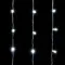 Светодиодный занавес с колпачком 2*3 м., 600 белых LED ламп, прозрачный провод ПВХ, IP65, LTC (PCL602CAP-10-2W)