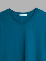 Футболка мужская летняя повседневная однотонная хлопок