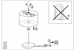 Настольная лампа декоративная Eglo Maserlo 31629