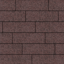 Тротуарная плитка ПРЯМОУГОЛЬНИК 750х250 мм - Гранит+ Красный с черным