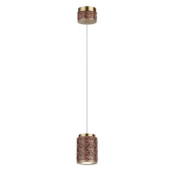 Подвес 5W 3000K 5453/5LA бронза/коричневый LULU Odeon Light Exclusive