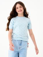 Джемпер для девочки 1384 голубой